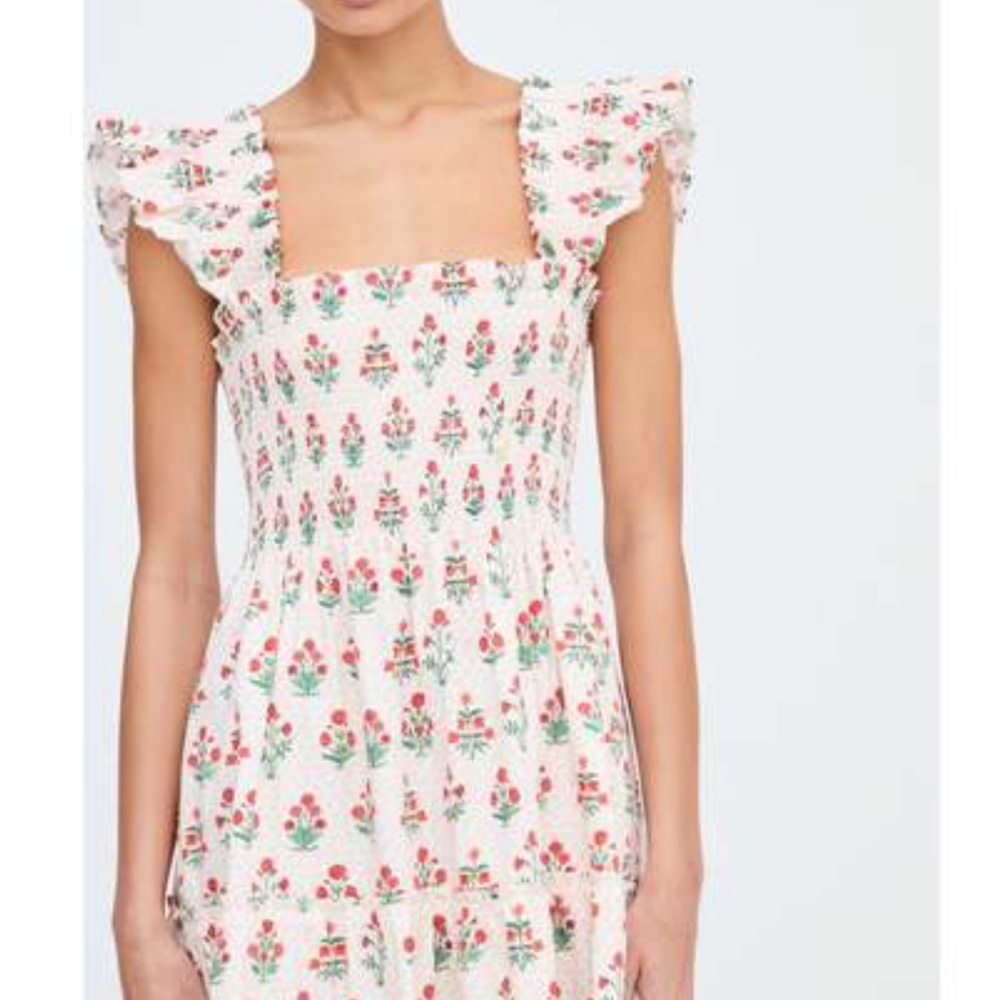 Ellie Nap Dress in Poppy Block Print - Picture 6 of 7